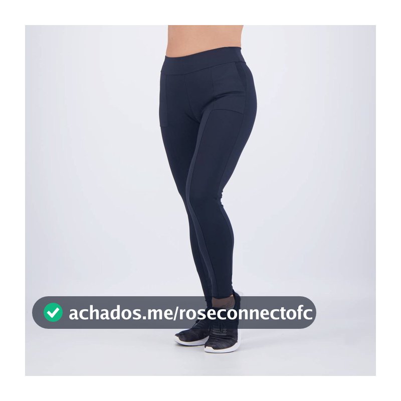 Calça Selene Montaria Com Bolso Feminina Preta