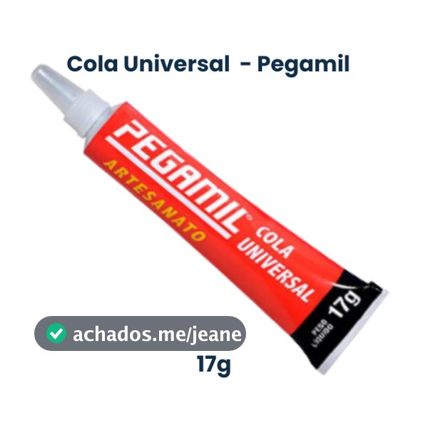 Unidade  Cola Universal Pegamil 17g para artesanato