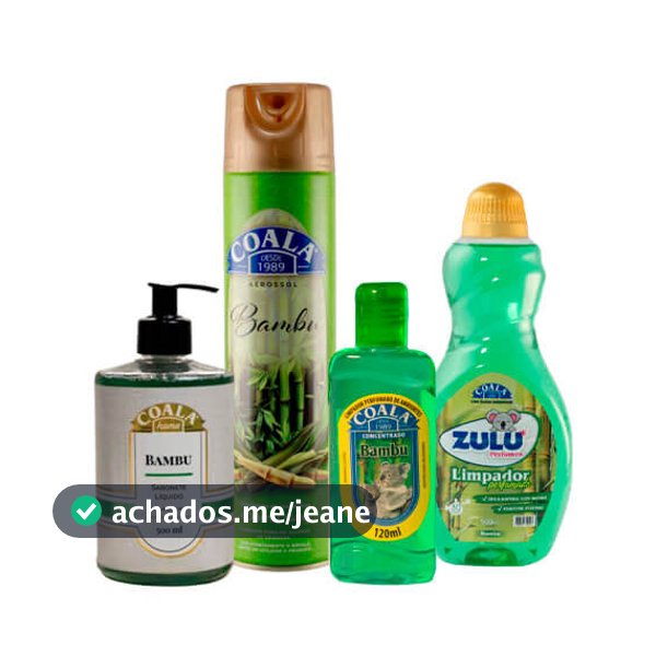 Kit Casa Limpa Coala/Zulu Perfumes - Bambu