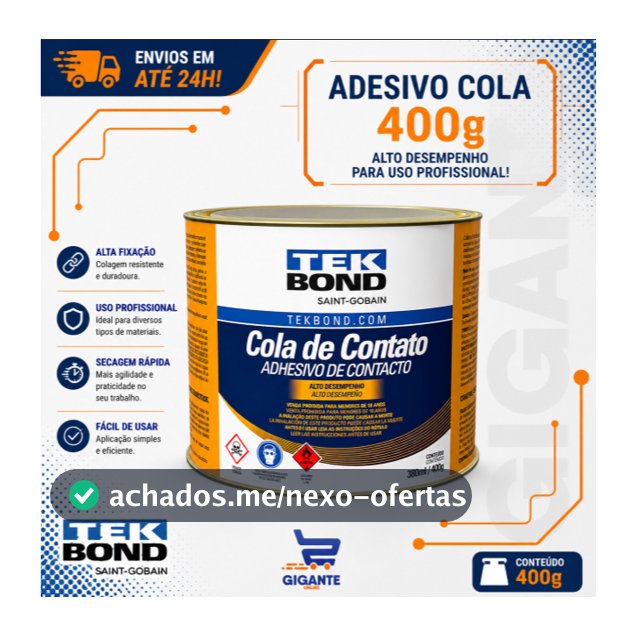 Adesivo Cola Contato Tekbond Sapateiro Marceneiro 400g