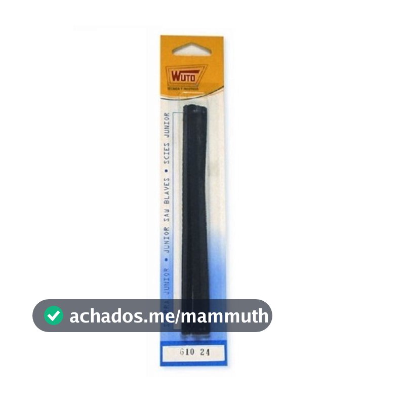 LAMINA SERRA BRICOLAGEM JUNIOR COM PINOS 05 UN 610-24BL WUTO