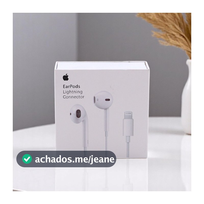 Earpods com Conector Lightning com Nota Fiscal