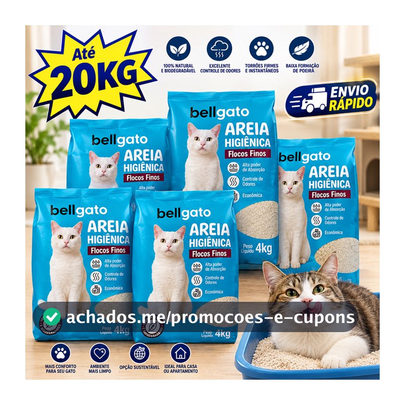 Areia Sanitária Natural Para Gatos Ecologica Areia de Gato Para Caixa de Areia Para Gatos