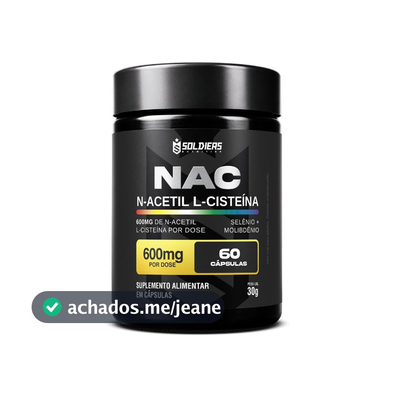 NAC N-Acetil L-Cisteína Selênio + Molibdênio - Soldiers Nutrition