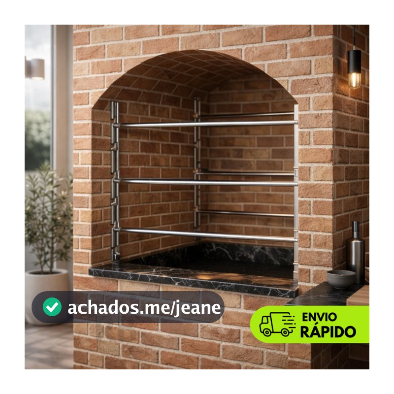 Suporte de Churrasqueira Inox Apoio para Grelhas e Espetos