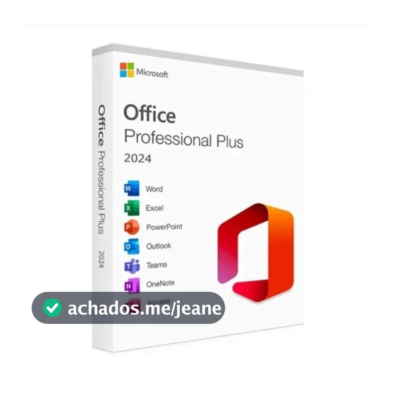 Microsoft Office 2024 Profissional vitalícia Windows e Mac