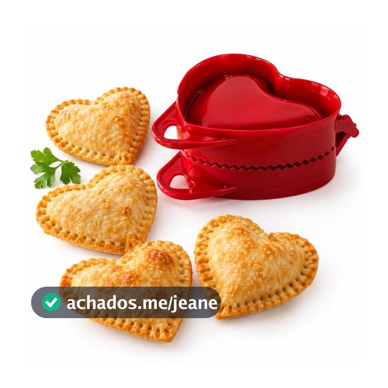 Forma Molde Coração Para Pastel Fogazza Risoles Plástica  - (ENVIO IMEDIATO)