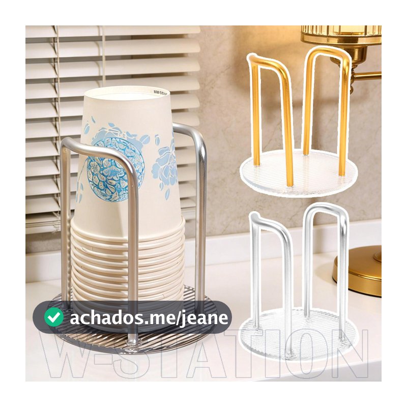 Suporte Para Copos De Luxo De Mesa De 2/1 Unidade-Organizador Doméstico-Café De Cozinha-Selecionador De Papel Descartáve