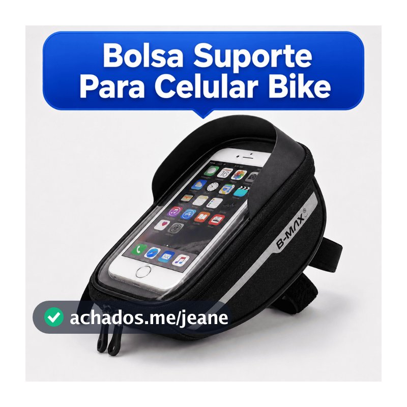 Bolsa B-MAX Para Bike Bicicleta Patinete Moto Suporte Celular Guidão Resistente Água