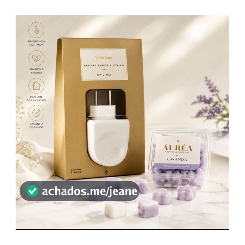 Difusor de Porcelana Via Aroma + Pastilhas Aromáticas Wax Melts Aromáticos