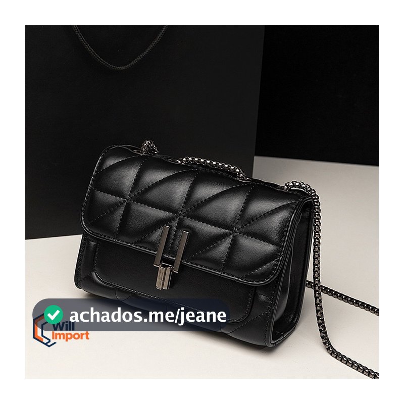 Bolsa Feminina Transversal Ombro Crossbody Passeio Alça Corrente Y