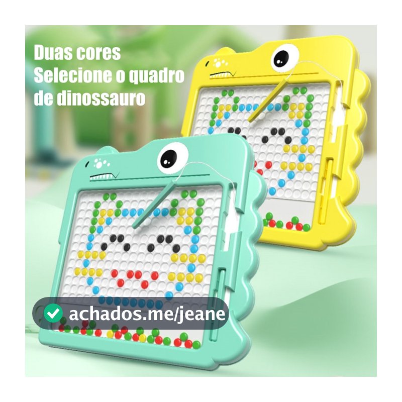 Lousa Mágica Caneta Magnética prancheta Infantil Educativo Autismo Cartelas Desenho