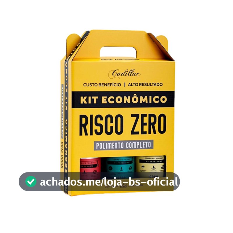 Kit Polidores Risco Zero Corte Refino Lustro 500g