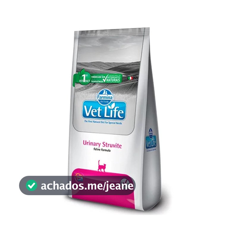 Racao Vet Life Gatos Struvite Urinario -7,5kg