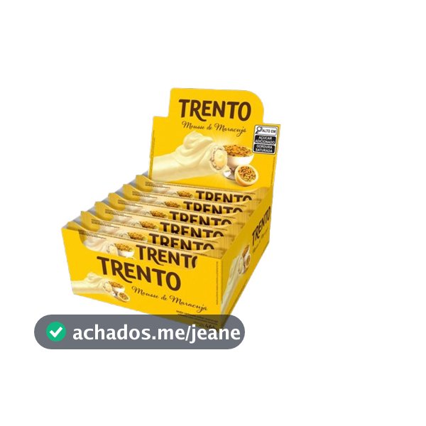 Chocolate Trento Mousse De Maracujá Com 16 Unidades De 29g