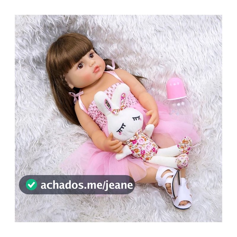 Bebê Reborn Boneca Realista Bailarina 100% Silicone Pode Dar Banho Promoção