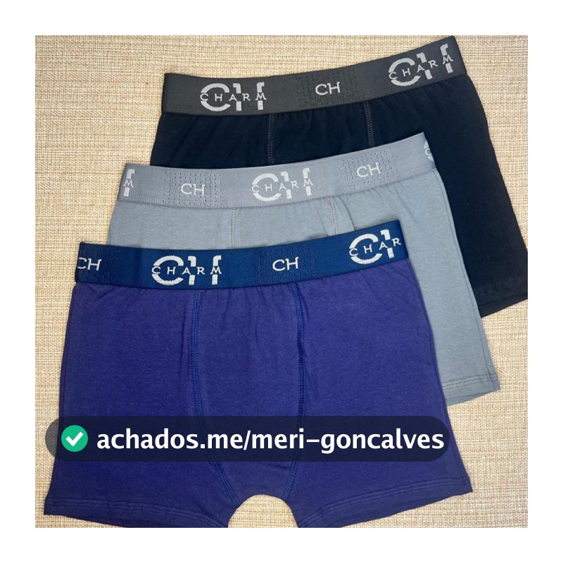 Cueca Kit 6 ou 3 Peças Boxer Masculina Algodão Plus Size Cores Lisas Cotton com Forro Confortável