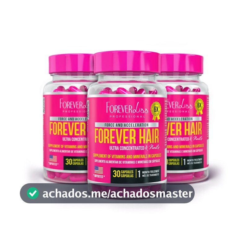 Kit Tratamento 3 Meses Forever Hair Crescimento Capilar