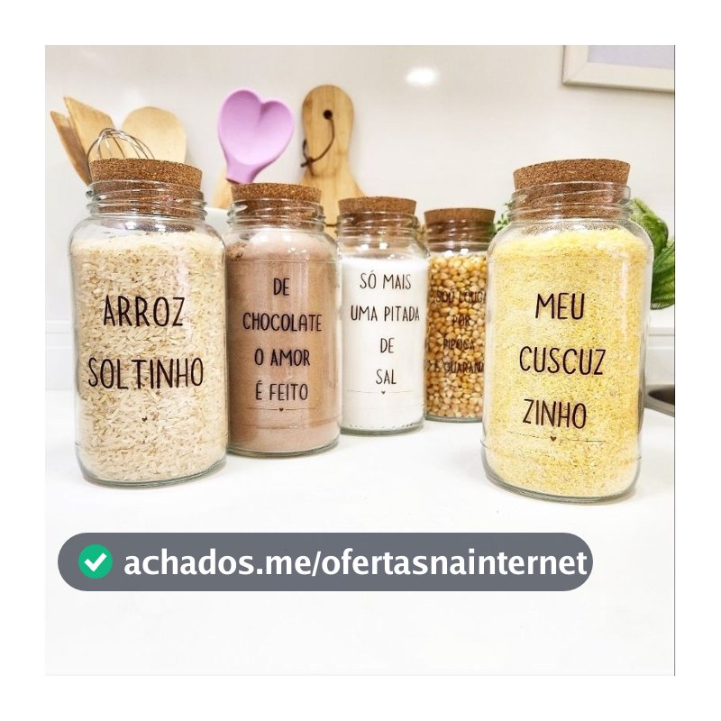 Potes de mantimentos com frases - potes para mantimentos