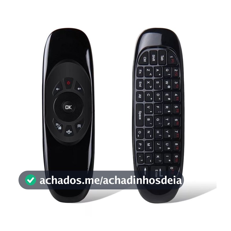 Mini Controle Teclado Air Mouse Wireless 2.4 Ghz -pc,game