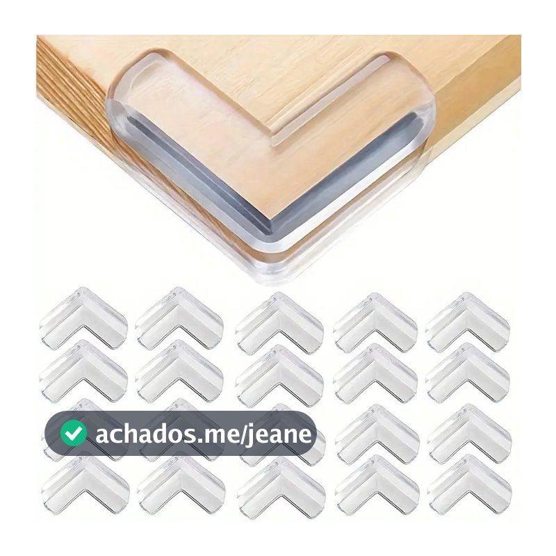 20 Protetor De Silicone De Mesa Quina Protetor Para Móveis  Quadrado e Rotundidade Quarto Cozinha Casa