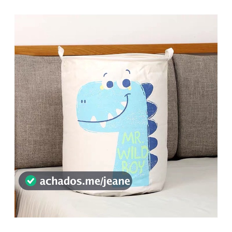 Cesto Organizador Multiuso Tecido Dobrável Roupa Brinquedos Lavanderia
