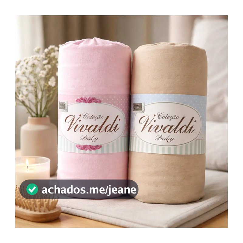 Kit 2 Lençol Elástico 100% Algodão Berço Americano Enxoval Infantil