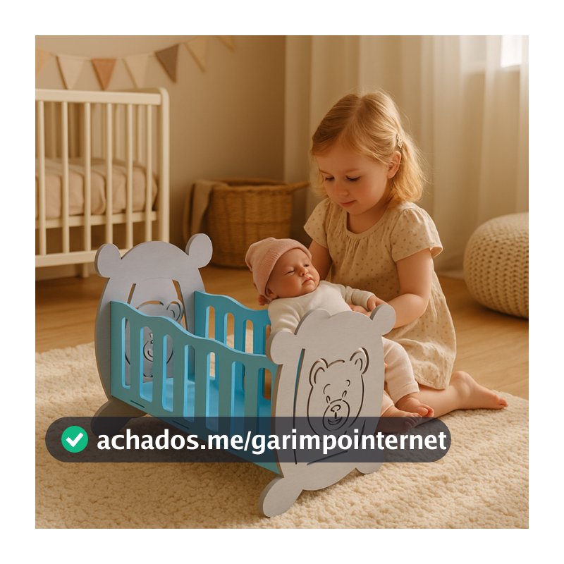 Berço De Boneca Bebê Reborn Brinquedo Infantil Bercinho