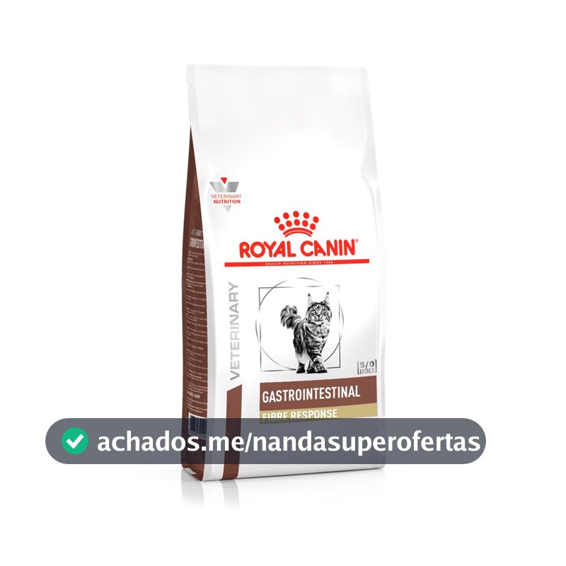 Ração para Gatos Adultos Veterinary Gastro Intestinal Fibre Response Royal Canin 1,5Kg