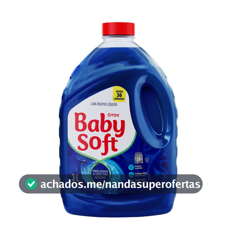 Lava Roupas Liquido Baby Soft Max Performance Azul - 3l
