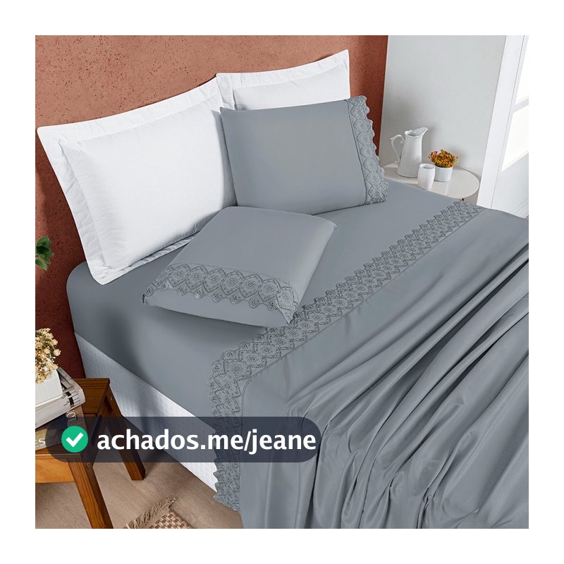Jogo De Lençol King Size/Queen/Casal/Solteiro Bordado Inglês 200 Fios Extra Macio Toque de Algodão