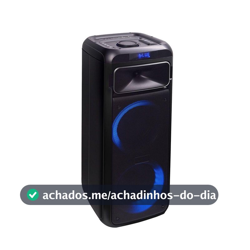 Caixa De Som Amplificada Gallant 750w Lights Colors Swich Bluetooth Portatil Bivolt