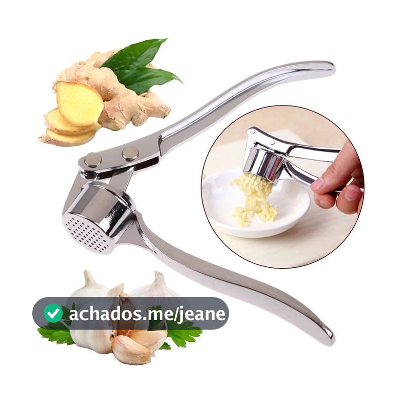 Espremedor e Amassador Prensa de Alho manual resistente com pressão rápida