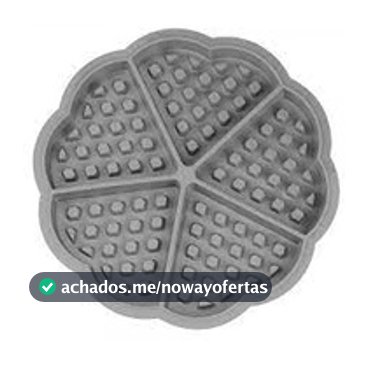 Forma De Waffle Panquecas Crocante Em Silicone Antiaderente Multiuso Universal 17,5x1,5 cm