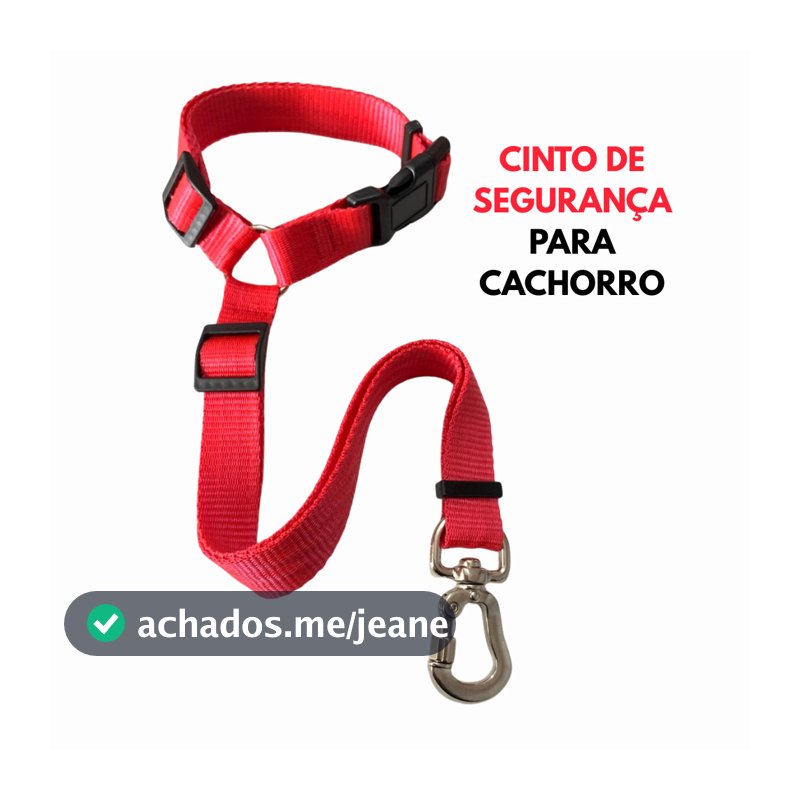 Cinto Segurança Cachorro Carro Ajustável Guia Pet Veicular para Cães Pequenos Médios e Grandes