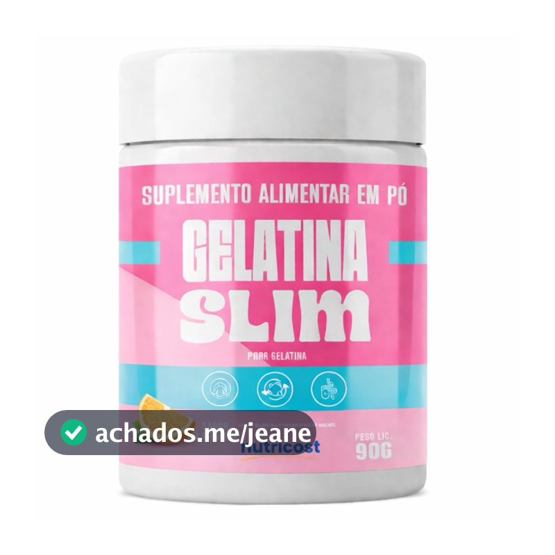1 Gelatina Slim sabor Laranja 90g Suplemento Uso Diário
