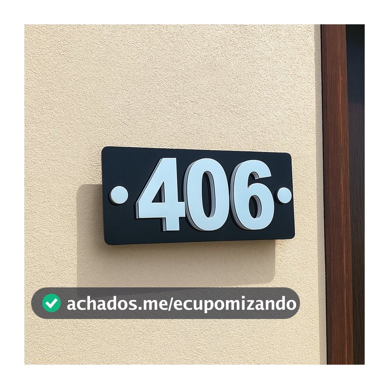 Placa Números Endereço para Casa Lojas Condomínios e Empresas