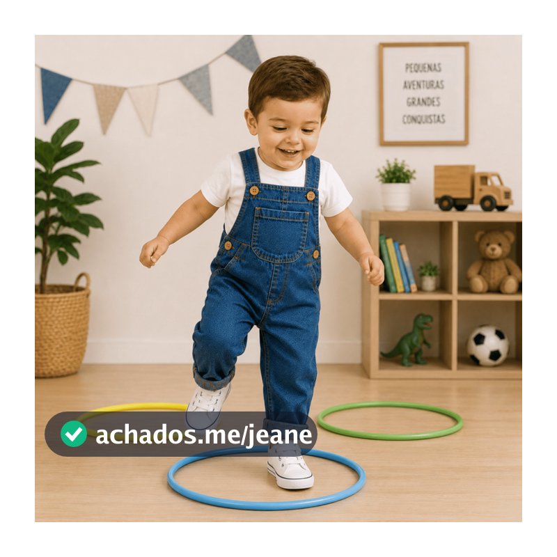 Macacão Jardineira Menino Calça Jeans com bolso diversas cores 1 ao 3.