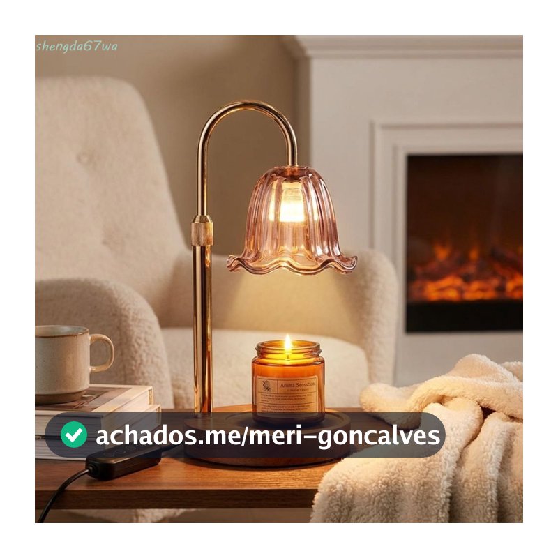 Lâmpada SHENGDA , Aquecedora De Velas Com Altura Ajustável Temporizador , Aprendizagem De Derretimento Perfumadas Vintag