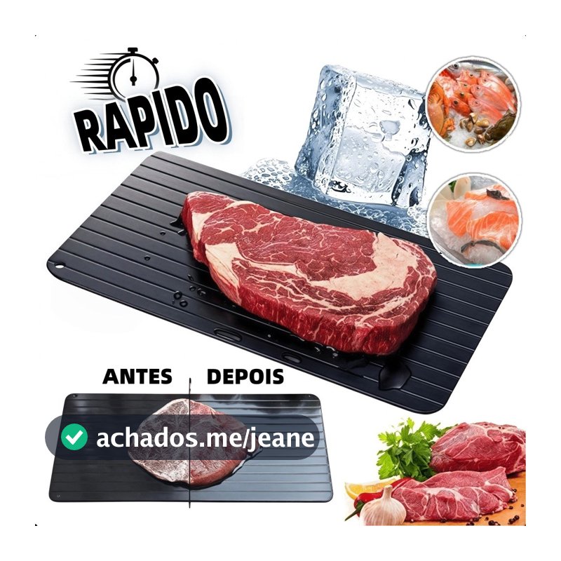 Placa de Descongelamento Rápido | Ferramenta Eficiente para Carnes e Alimentos | Essencial de Cozinha em Promoção