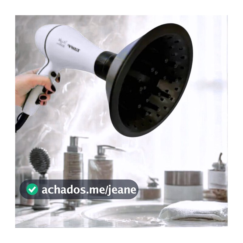 Difusor de Cachos Ar Universal Profissional P/ Secador de Cabelo Redução de Frizz