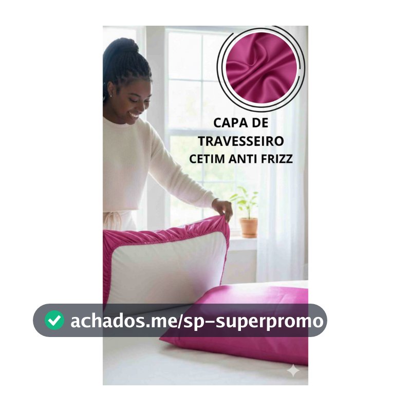 Capa  Fronha De Cetim Premium Anti Frizz Para Travesseiro 70X50 cm Cabelo Hidratdo SEm Frizz