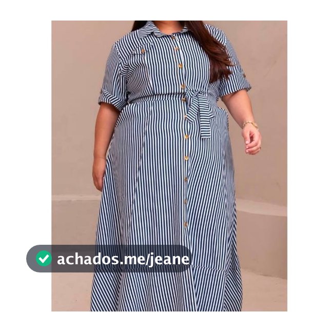 VESTIDO CHAMISE ELEGANCIA E MODERNIDADE PLUS SIZE