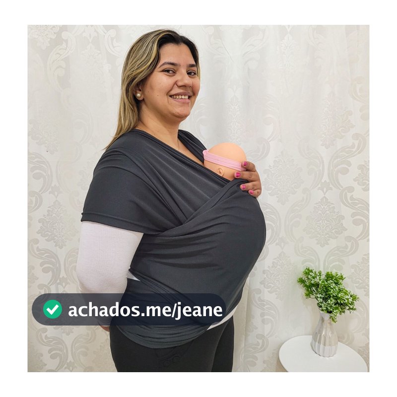 Canguru de Bebê Wrap Sling Malha 5MT - Várias Cores - Tamanho Único