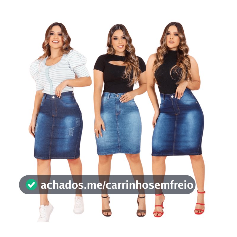 Saia Jeans Evangélica Longa Rodada, Moda Evangélica Que Valoriza O Estilo Com Conforto