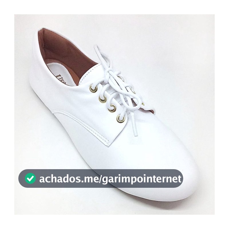 Sapato oxford branco fosco sapato para dança