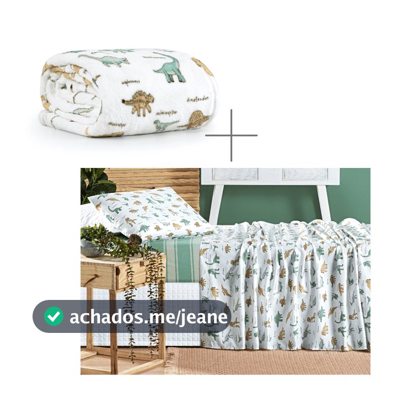 Kit 3 Peças Manta Soft + Jogo de Lençol Solteiro Infantil Menina Menino Cobertor Fleece Antialérgico