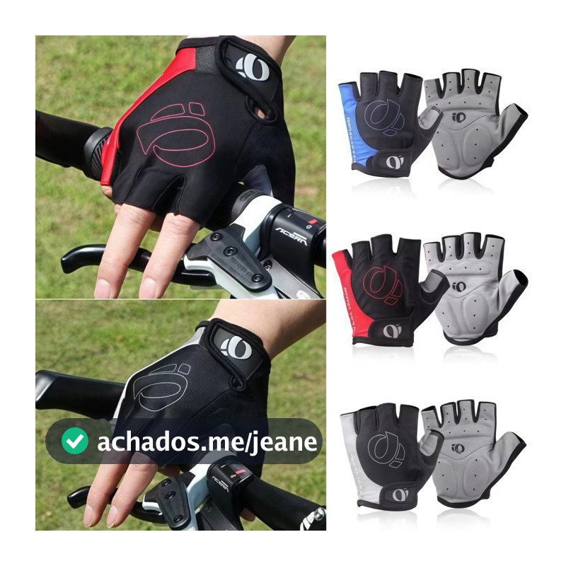 Luva de Ciclismo Meio Dedo com Gel Amortecedor – Reduz Vibração e Protege as Mãos em Longas Distâncias
