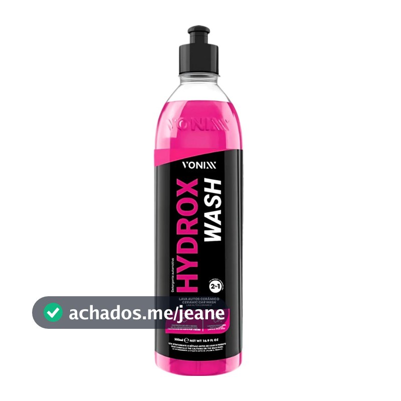 Hydrox Wash Vonixx Shampoo Lava Auto Automotivo Com Proteção