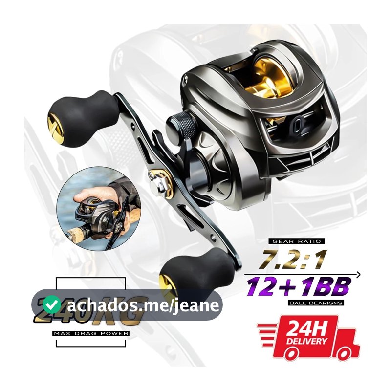 240Kg Carretilha De Pesca Com Marine Sports Pitching 6.2 : 1 Alta 10kg Max Molinete De Pesca Molinete Pesca Mulinete